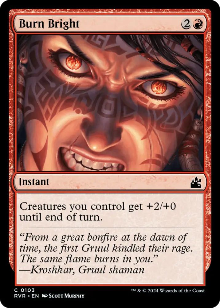 Burn Bright [Ravnica Remastered] - MTG Single