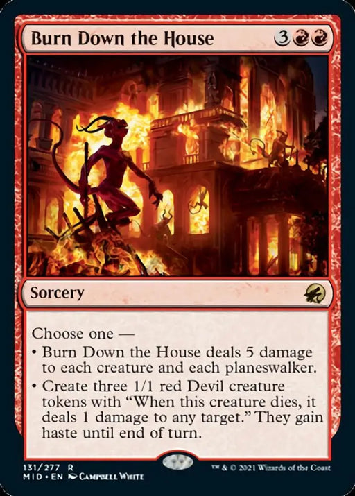 Burn Down the House [Innistrad: Midnight Hunt] - MTG Single