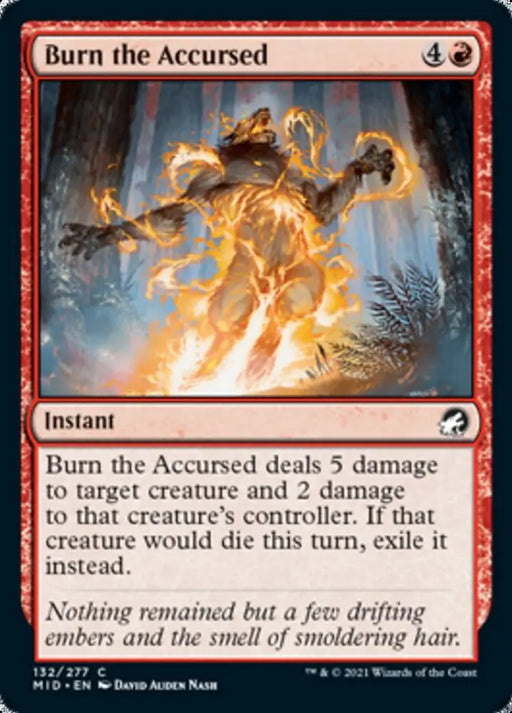 Burn the Accursed [Innistrad: Midnight Hunt] - MTG Single