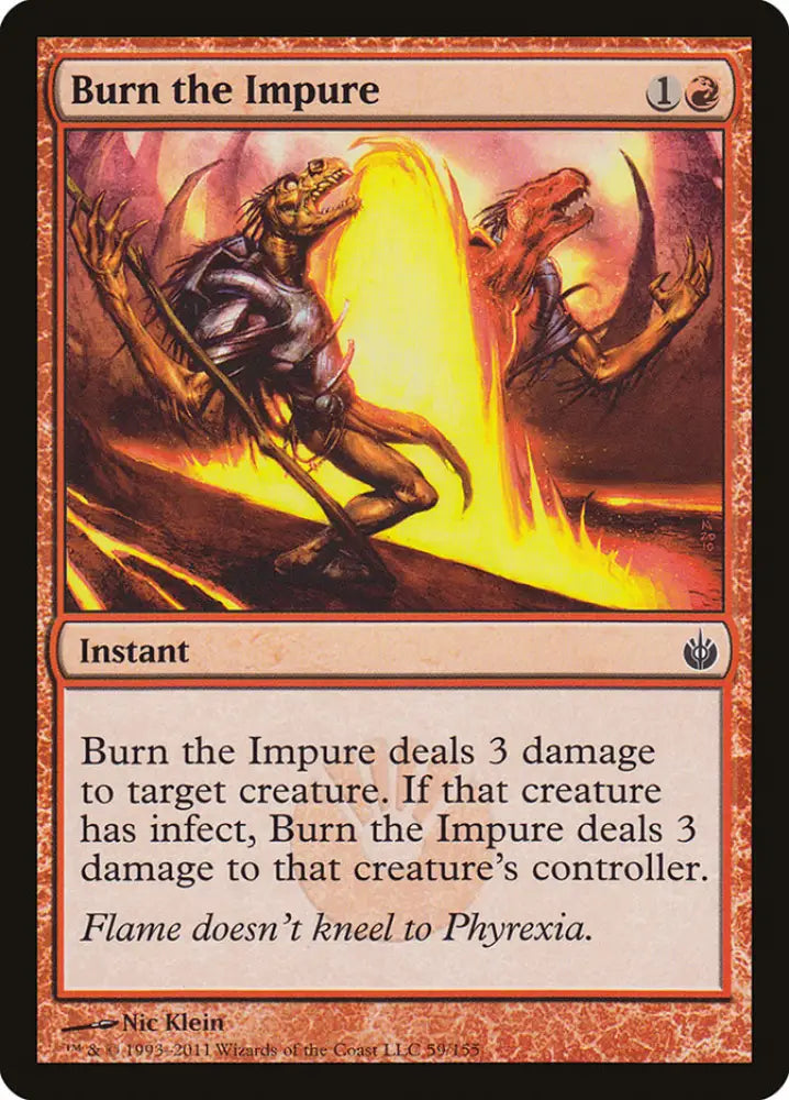 Burn the Impure [Mirrodin Besieged] - MTG Single