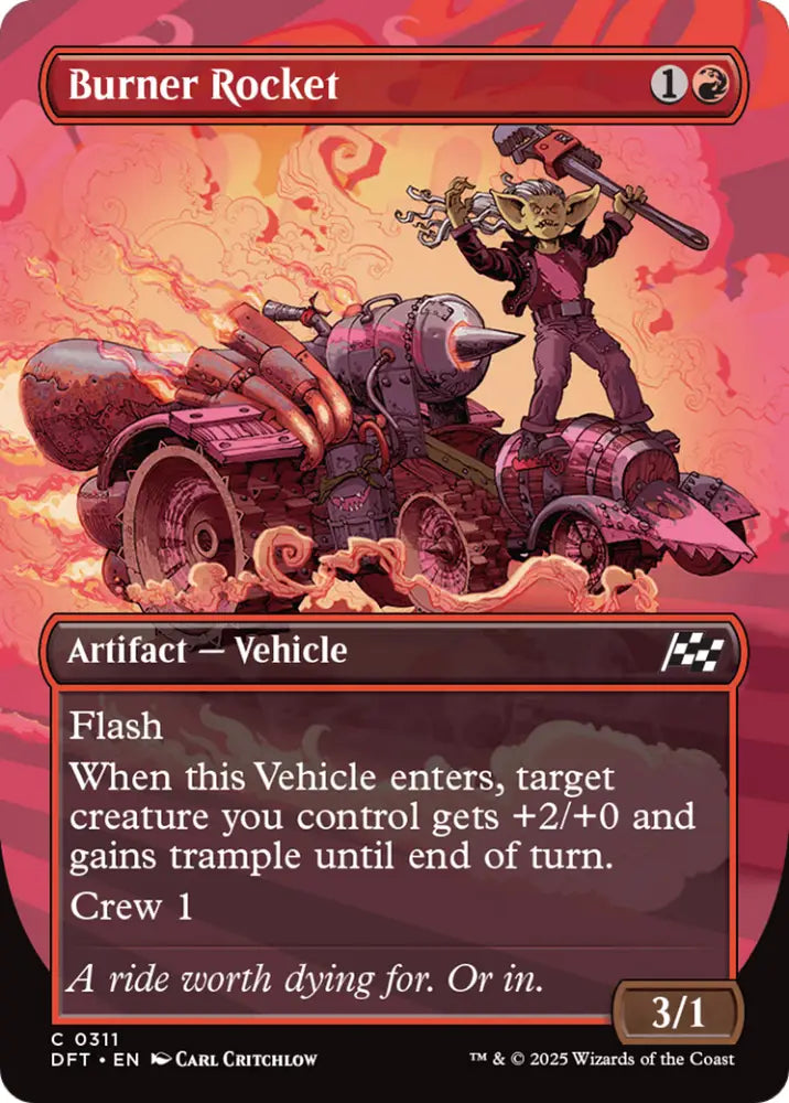Burner Rocket (Borderless) [Aetherdrift] - MTG Single