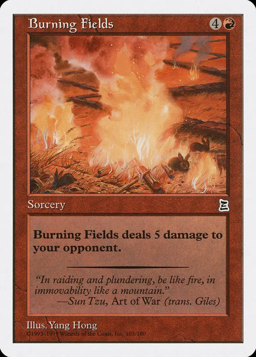 Burning Fields [Portal Three Kingdoms] - MTG Single