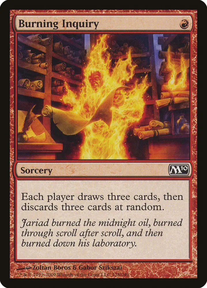 Burning Inquiry [Magic 2010] - MTG Single
