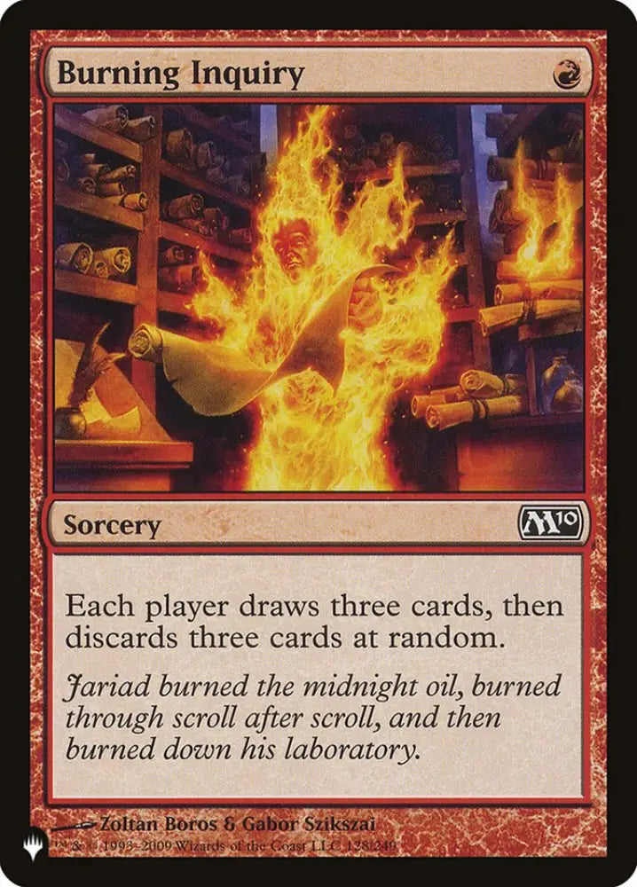 Burning Inquiry [The List] - MTG Single