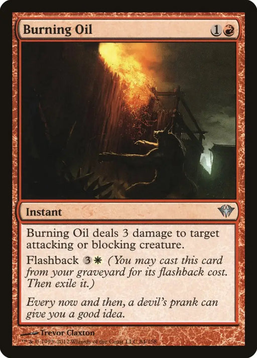 Burning Oil [Dark Ascension] - MTG Single