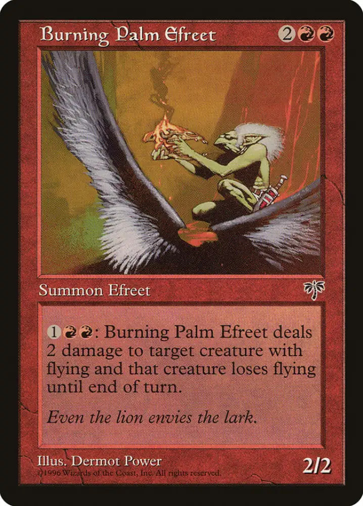 Burning Palm Efreet [Mirage] - MTG Single