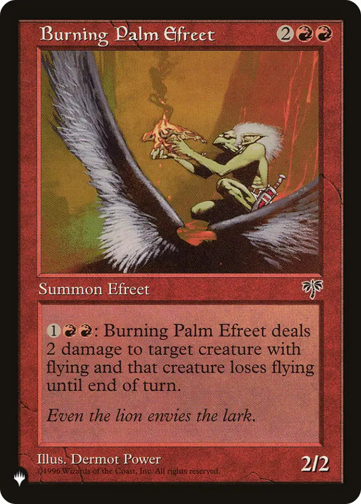 Burning Palm Efreet [The List] - MTG Single
