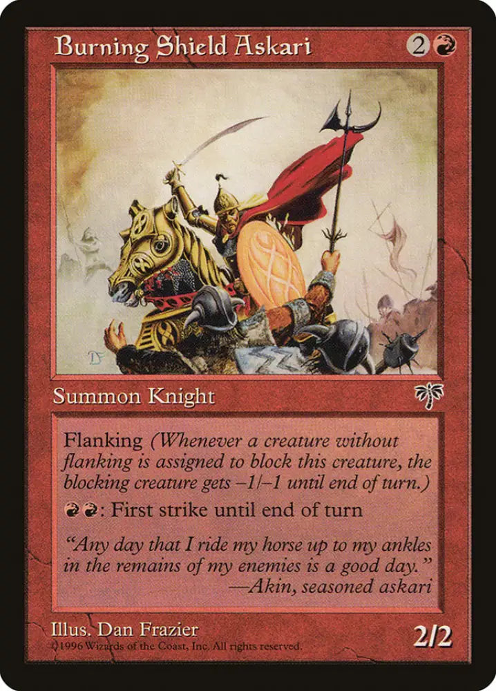 Burning Shield Askari [Mirage] - MTG Single