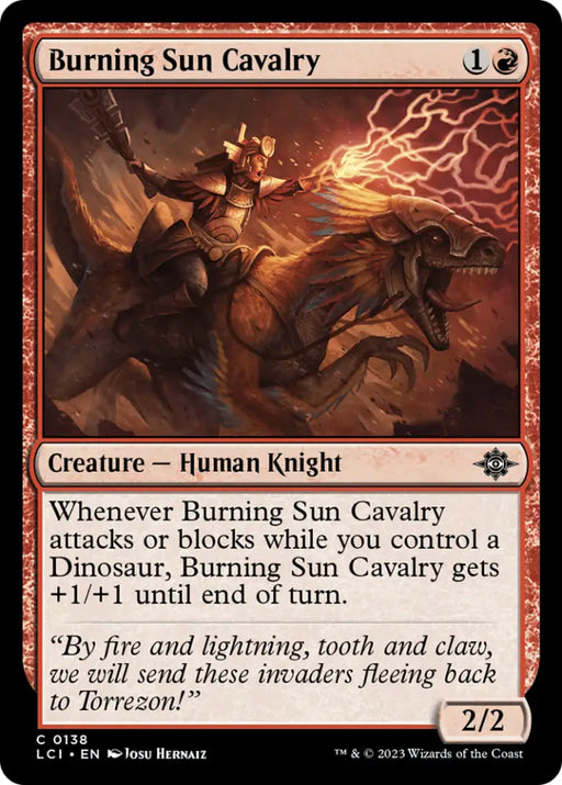 Burning Sun Cavalry [The Lost Caverns of Ixalan] - MTG Single