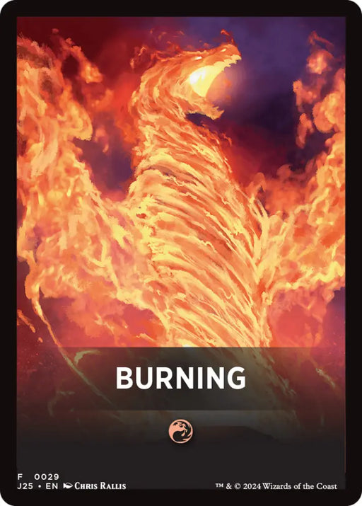Burning Theme Card [Foundations Jumpstart Front Cards] - MTG Single