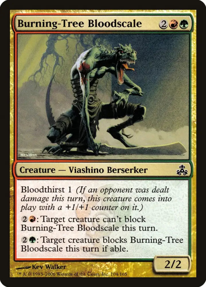 Burning-Tree Bloodscale [Guildpact] - MTG Single