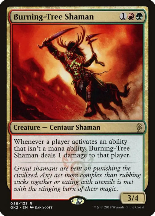 Burning-Tree Shaman [Ravnica Allegiance Guild Kit] - MTG Single