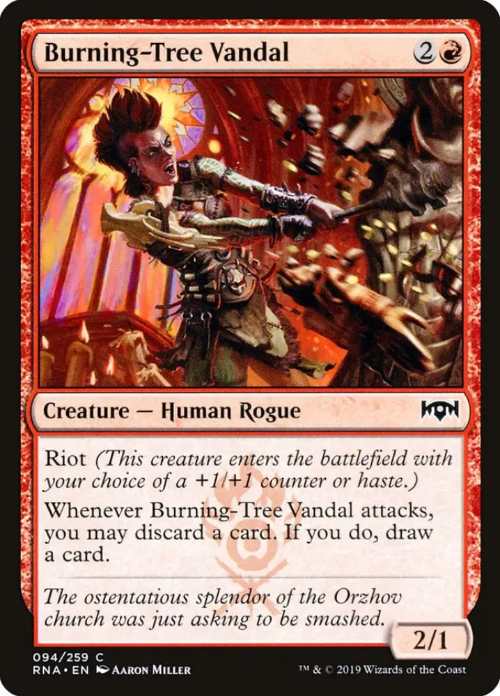 Burning-Tree Vandal [Ravnica Allegiance] - MTG Single
