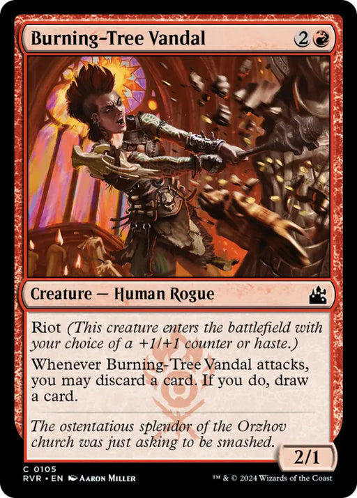 Burning-Tree Vandal [Ravnica Remastered] - MTG Single