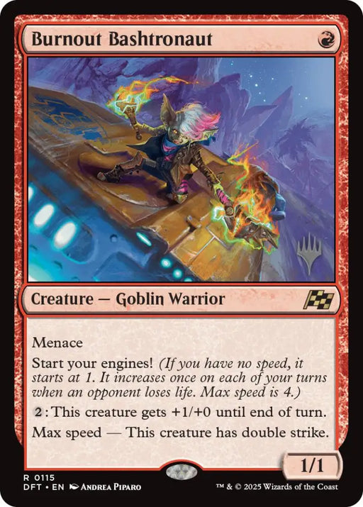 Burnout Bashtronaut (Promo Pack) [Aetherdrift Promos] - MTG Single