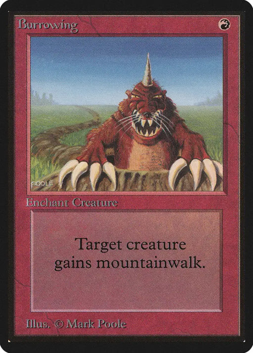 Burrowing [Beta Edition] - MTG Single