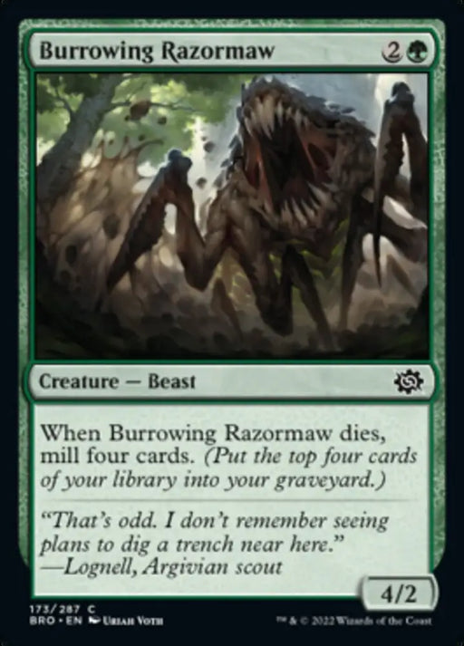 Burrowing Razormaw [The Brothers’ War] - MTG Single