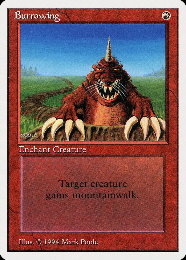 Burrowing [Summer Magic / Edgar] - MTG Single