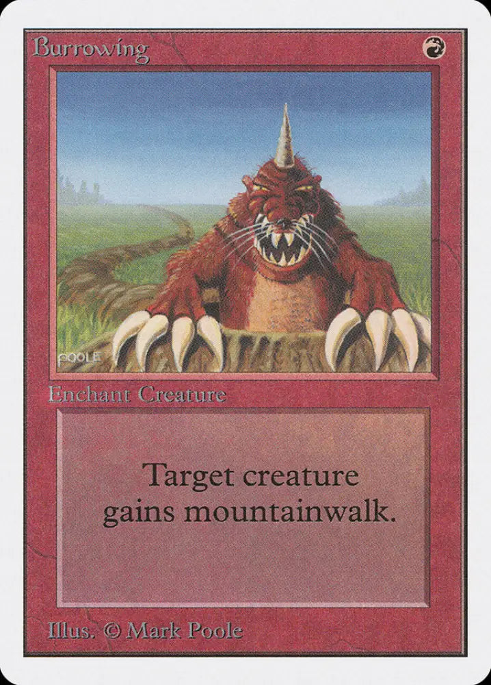 Burrowing [Unlimited Edition] - MTG Single