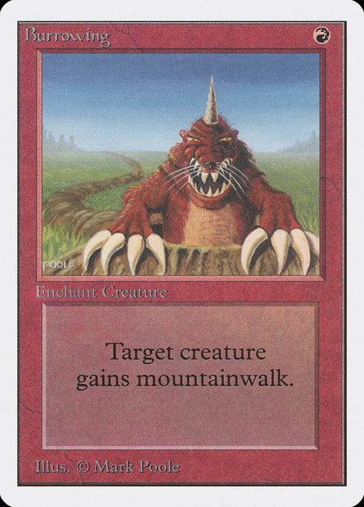 Burrowing [Unlimited Edition] - MTG Single