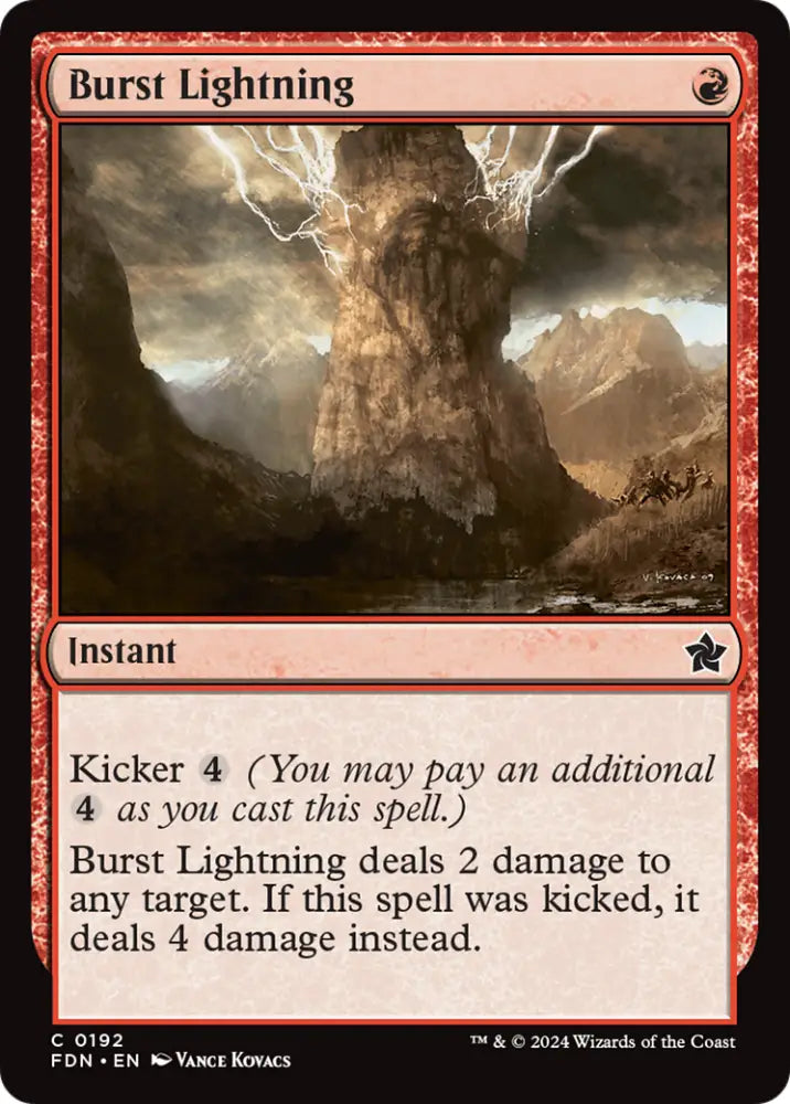 Burst Lightning [Foundations] - MTG Single