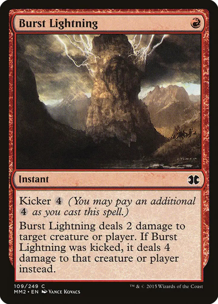 Burst Lightning [Modern Masters 2015] - MTG Single