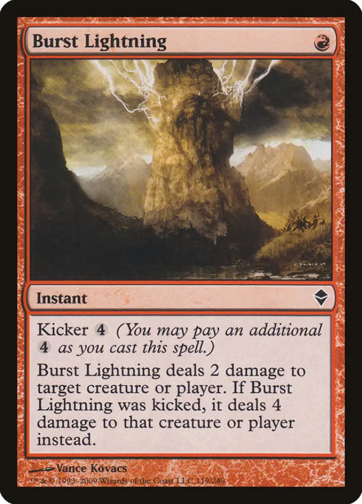 Burst Lightning [Zendikar] - MTG Single