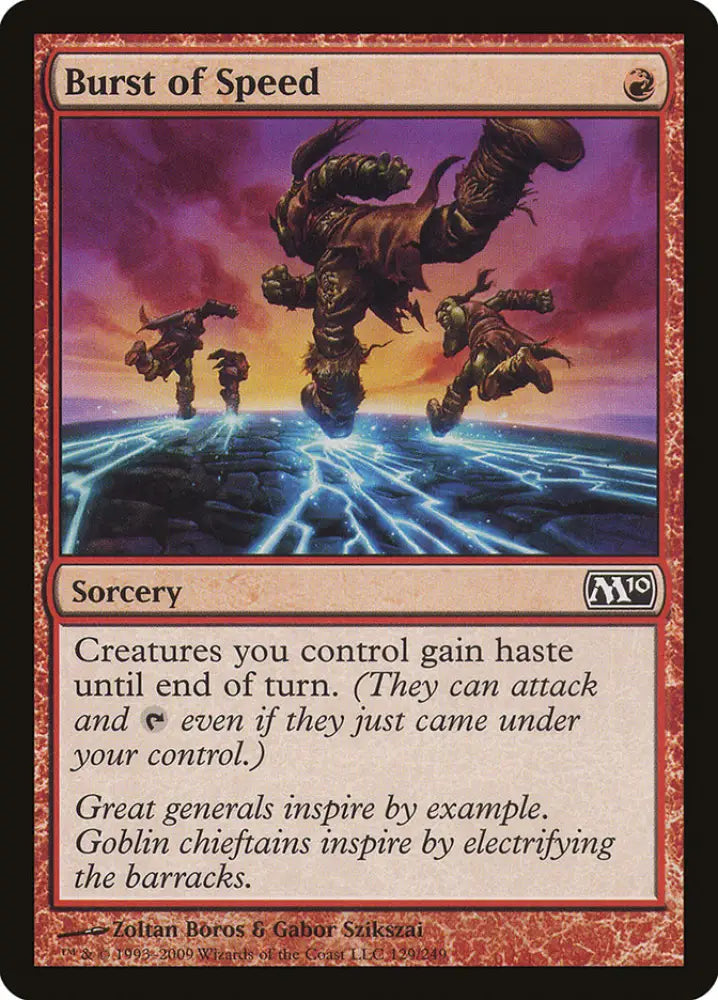 Burst of Speed [Magic 2010] - MTG Single