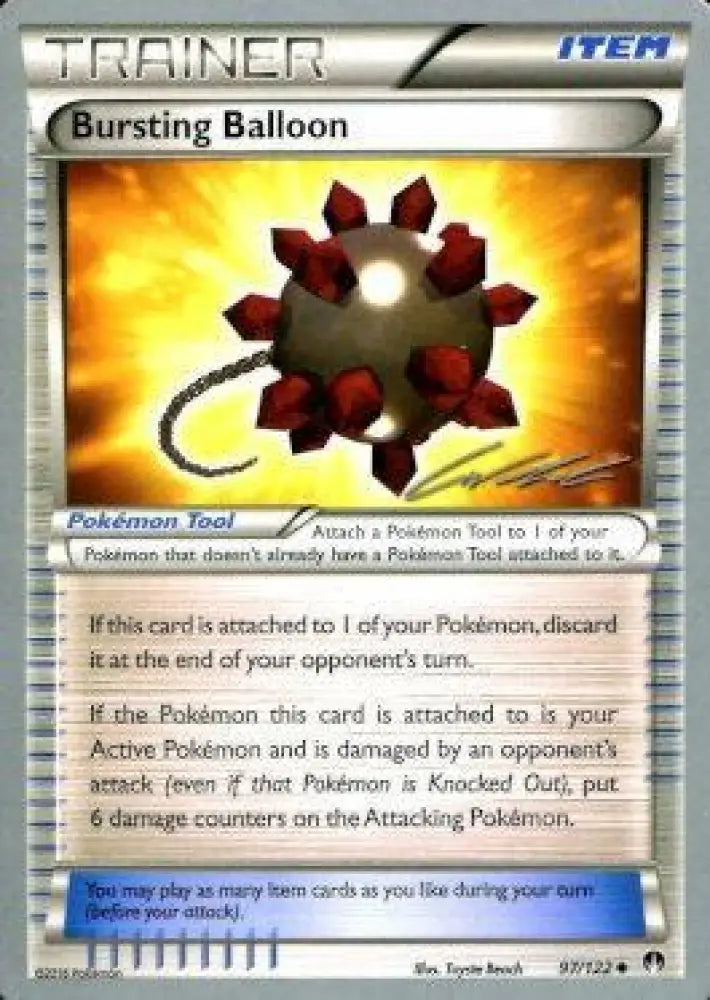 Bursting Balloon (97/122) (Ninja Blitz - Cody Walinski) [World Championships 2016] - Pokemon Single