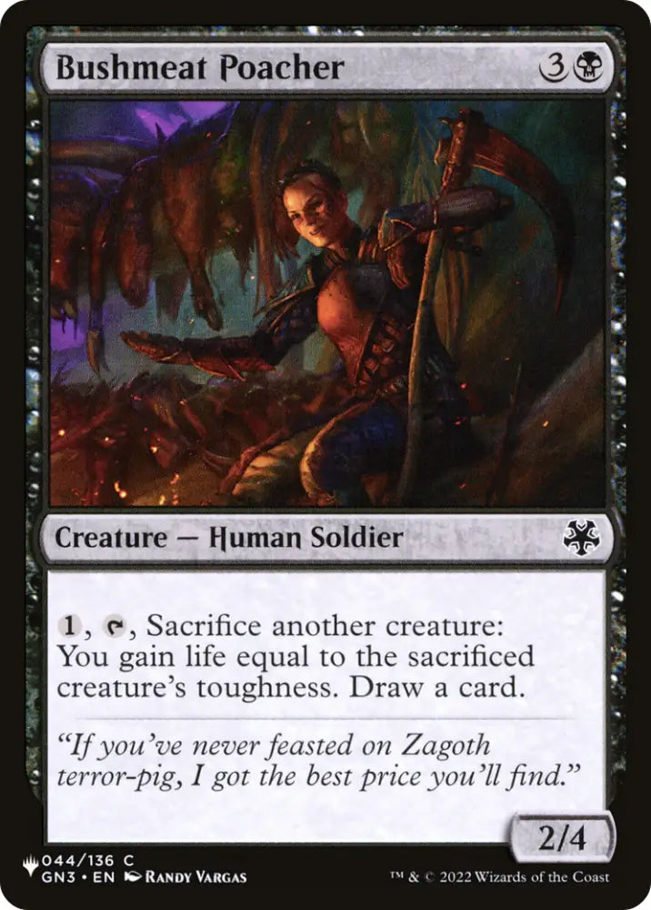Bushmeat Poacher [The List] - MTG Single