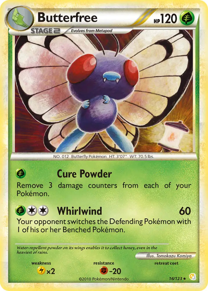 Butterfree (16/123) [HeartGold & SoulSilver: Base Set] - Pokemon Single