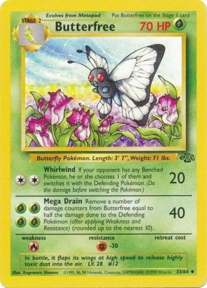 Butterfree (33/64) [Jungle Unlimited] - Pokemon Single