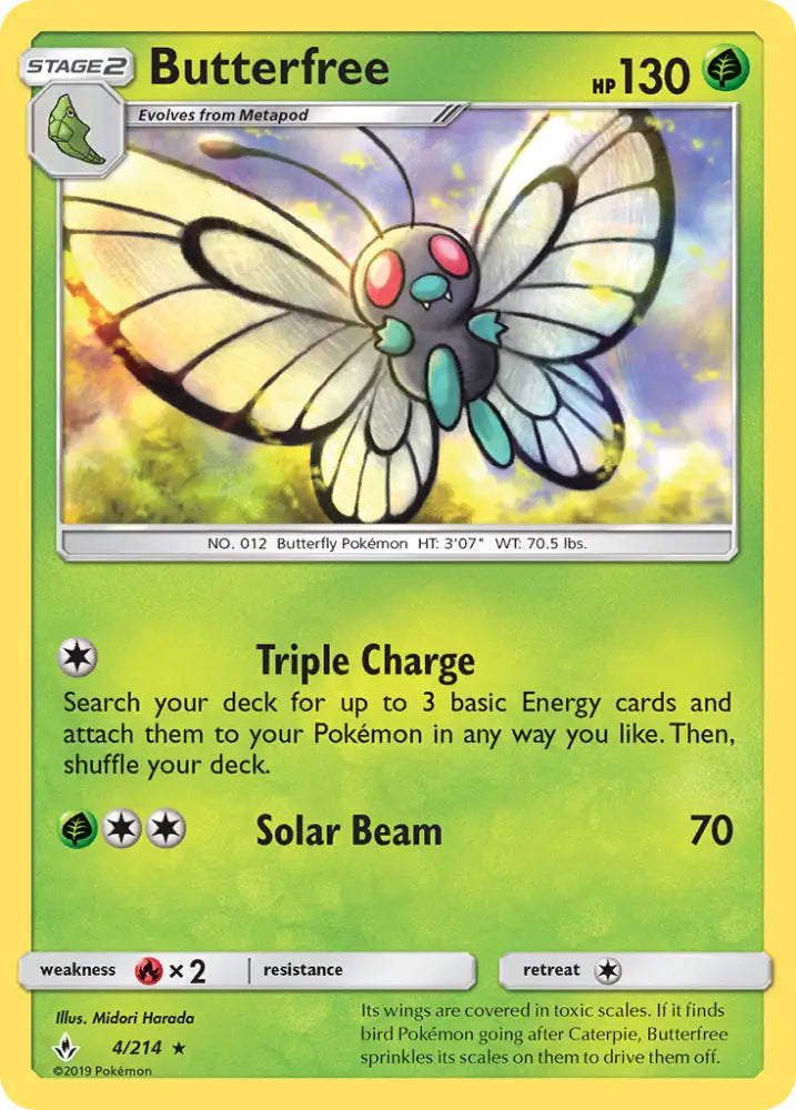 Butterfree (4/214) [Sun & Moon: Unbroken Bonds] - Pokemon Single