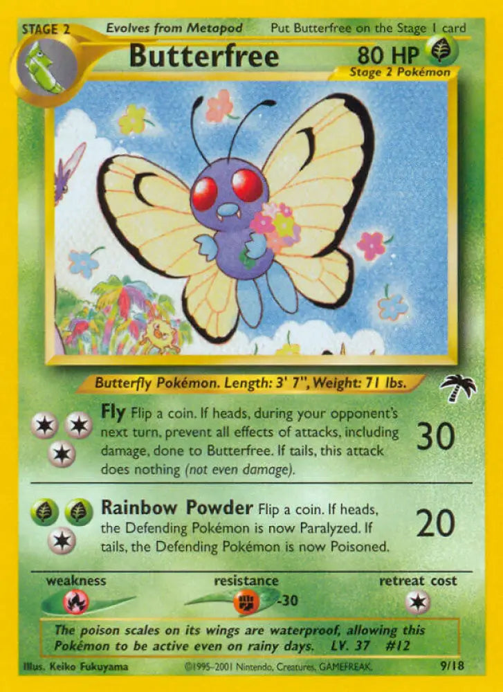 Butterfree (9/18) [Southern Islands] - Pokemon Single