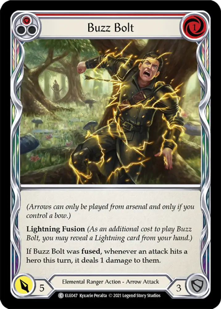 Buzz Bolt (Red) [Tales of Aria 1st Edition] 1st Edition Rainbow Foil - Flesh And Blood Single