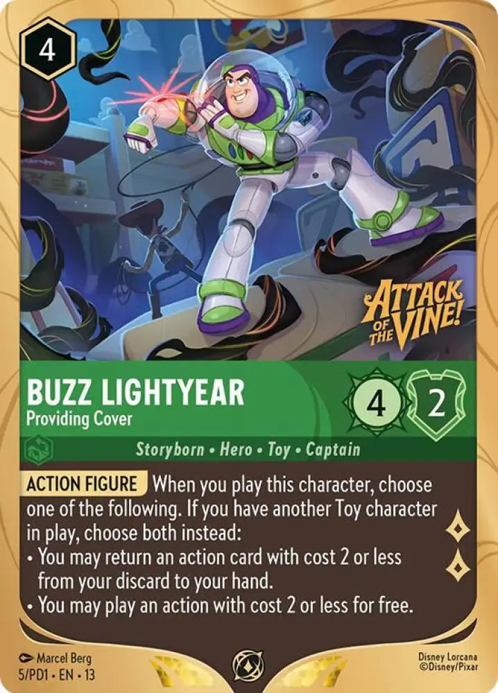 Buzz Lightyear - Providing Cover (5) [Disney Lorcana Promo Cards]