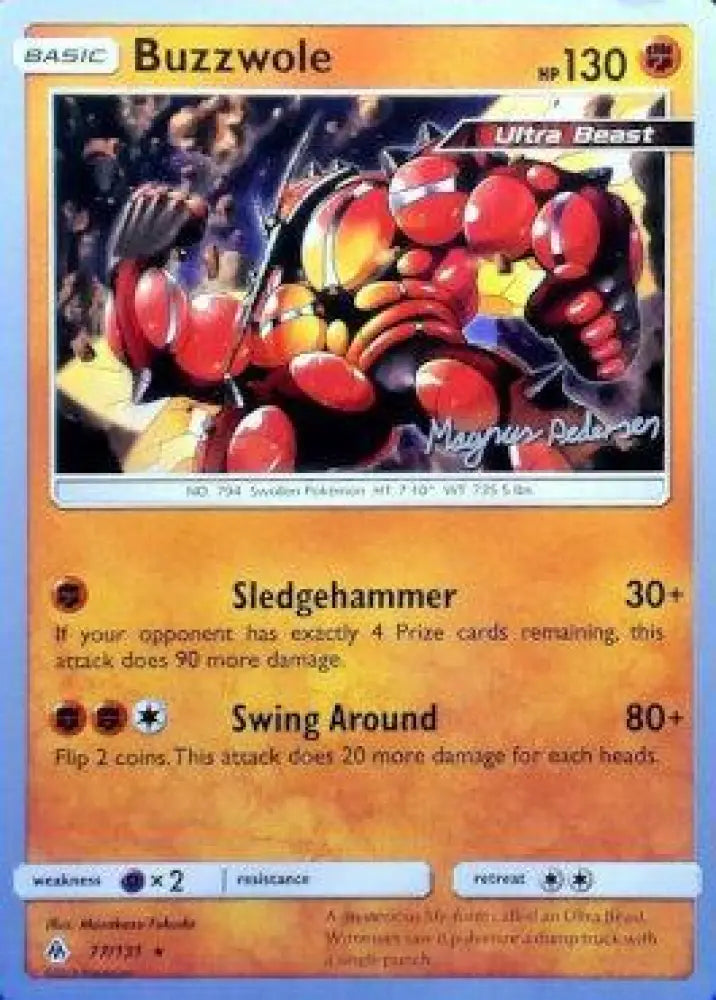 Buzzwole (77/131) (Garbanette - Magnus Pedersen) [World Championships 2018] - Pokemon Single