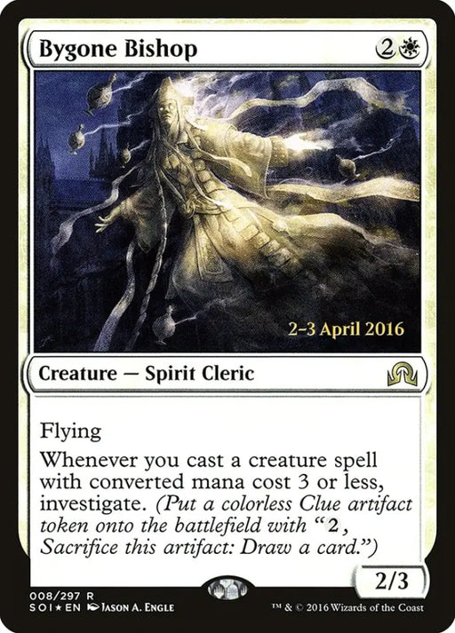 Bygone Bishop [Shadows over Innistrad Prerelease Promos] - MTG Single
