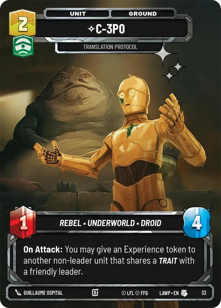 C-3PO - Translation Protocol (Foil) (13) [A Lawless Time - Weekly Play Promos]