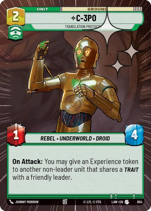 C-3PO - Translation Protocol (Hyperspace Foil) (654) [A Lawless Time]
