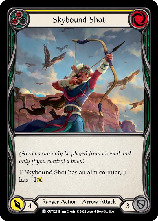 Skybound Shot (Yellow) [Outsiders] Rainbow Foil