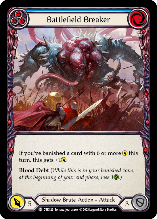 Battlefield Breaker (Blue) [Dusk Till Dawn] Rainbow Foil