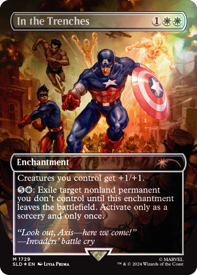 Secret Lair Drop Secret Lair x Marvels Captain America Rainbow Foil Edition