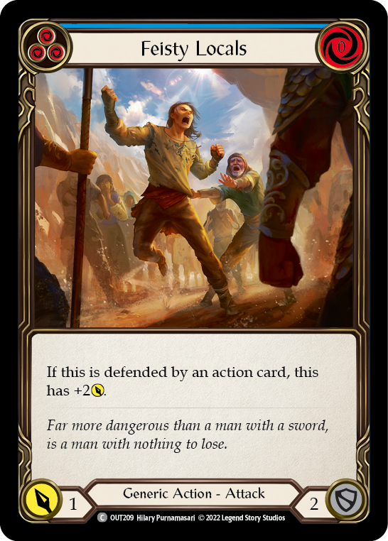 Feisty Locals (Blue) [Outsiders] Rainbow Foil