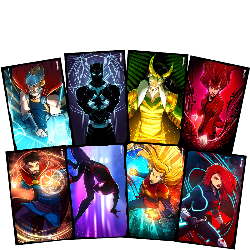 Dice Throne: Card Sleeves Marvel (8 Heroes)