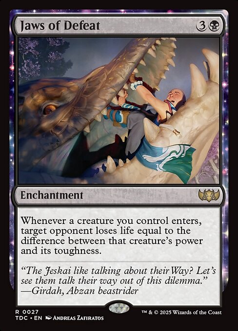 Jaws of Defeat (27) [Tarkir: Dragonstorm Commander]