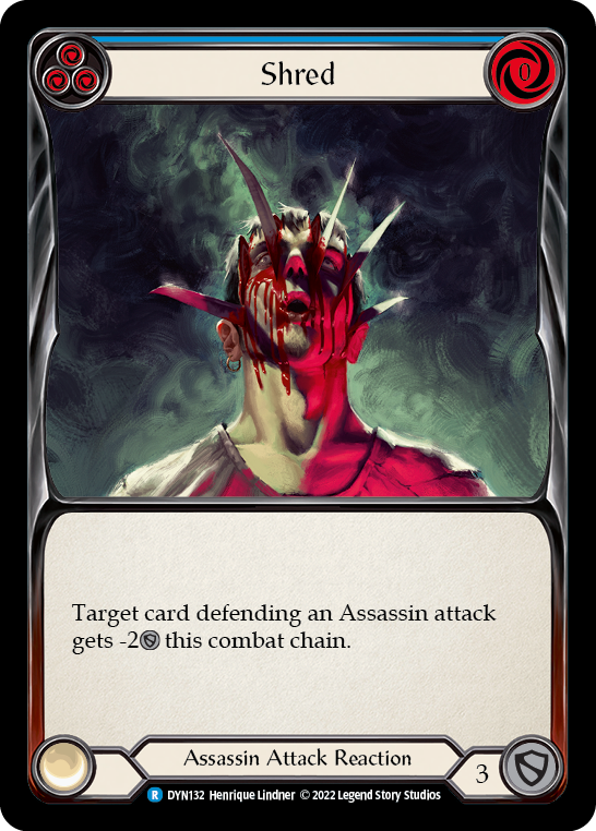 Shred (Blue) [Dynasty] Rainbow Foil
