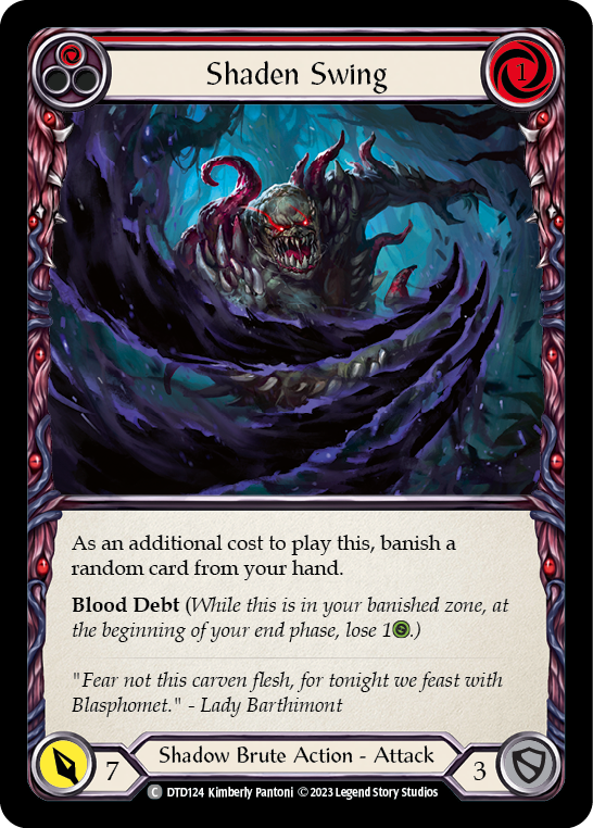 Shaden Swing (Red) [Dusk Till Dawn] Rainbow Foil
