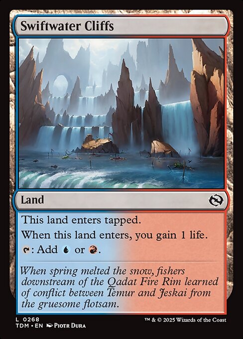 Swiftwater Cliffs (268) [Tarkir: Dragonstorm]
