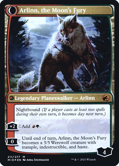 Arlinn, the Pack's Hope (211) [Prerelease Cards] Reverse